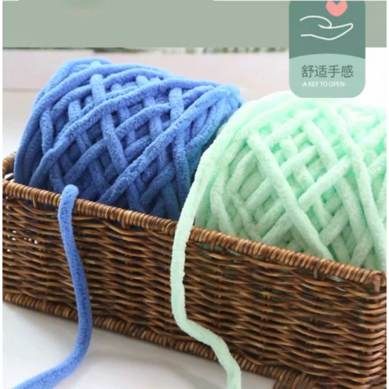 🍀 Len Nhung Đũa sợi to tròn móc khăn choàng,áo,nón mùa lạnh