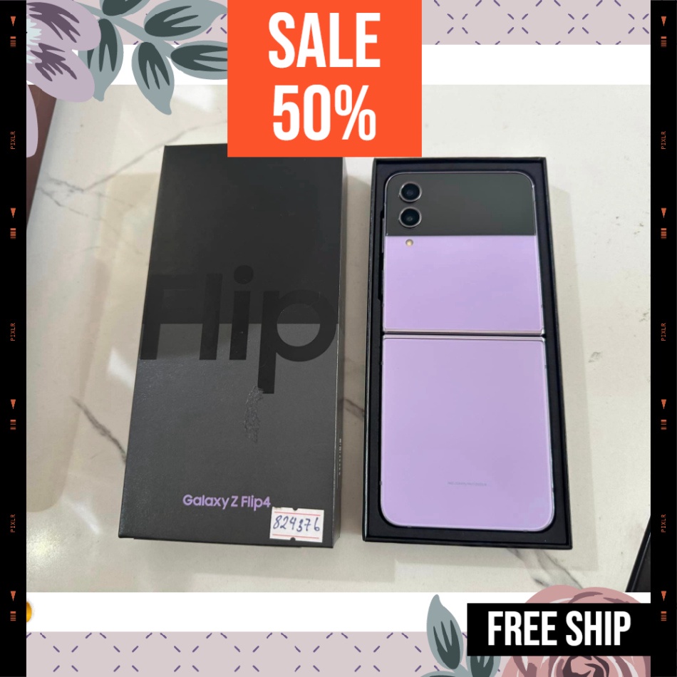 Điện thoại Ss Z Flip 4 - bản 5G fullbox 99% nguyên hộp 256gb bảo hành 12 tháng