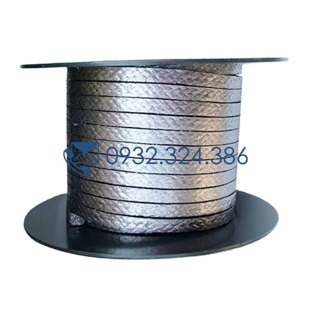 Dây tết chì graphite , dây thừng chất liệu amiang dùng cách nhiệt nhiệt độ cao, dây amiang chèn teflon đủ kích cỡ