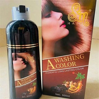 [ CHÍNH HÃNG ] dầu gội đen tóc SIN HAIR 500ml