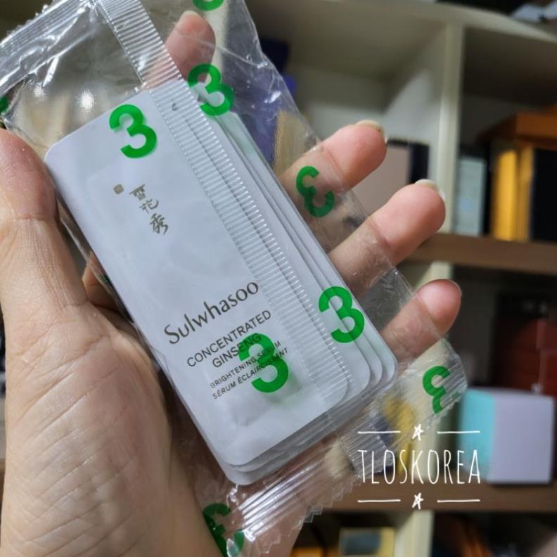 Combo 10 Gói Serum Sulwhasoo Dưỡng Trắng Cao Cấp Snowise Brightening Serum