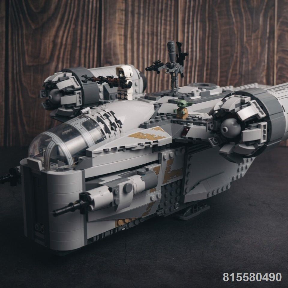 Tương thích với LEGO Star Wars The Mandalorian Razor Crown Tàu vũ trụ Dao cạo Khối xây dựng Đồ chơi xếp hình