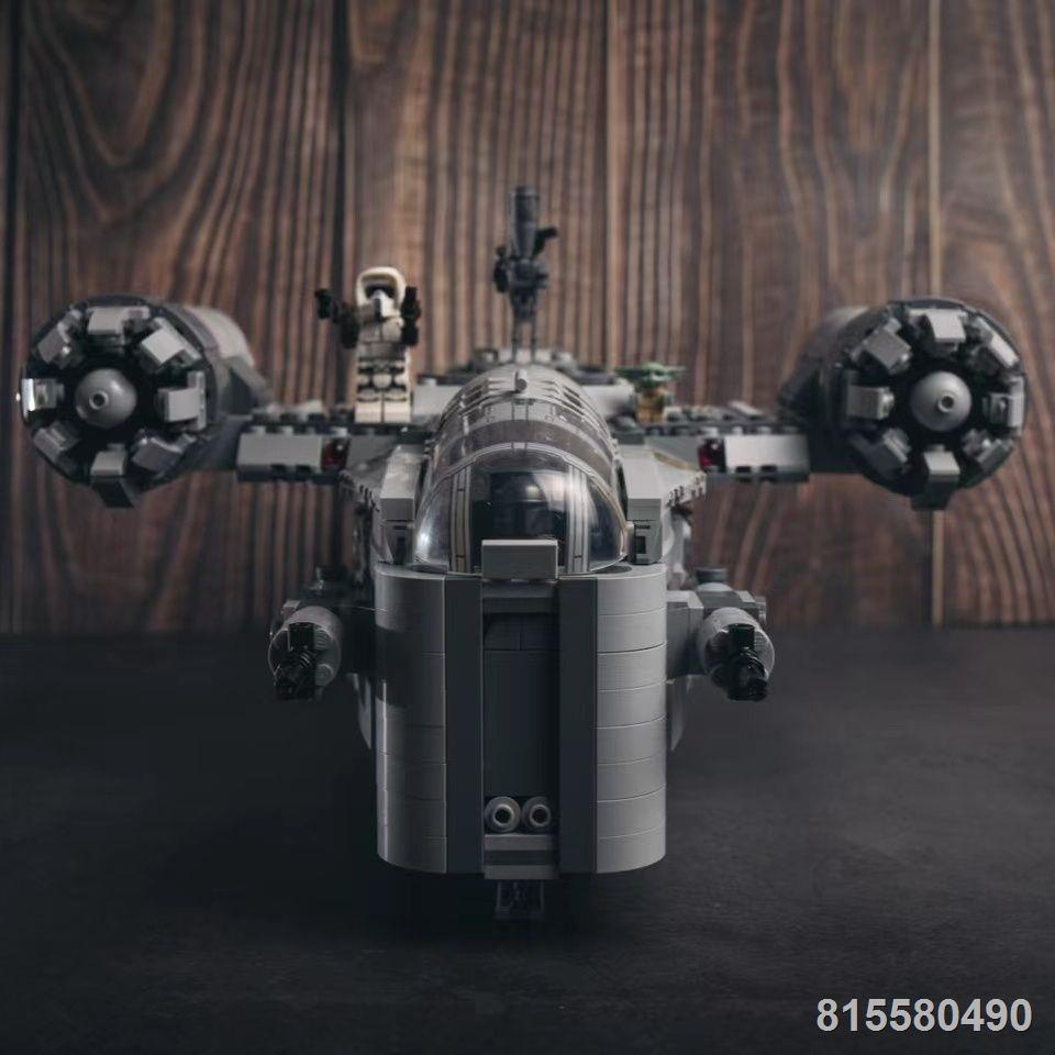 Tương thích với LEGO Star Wars The Mandalorian Razor Crown Tàu vũ trụ Dao cạo Khối xây dựng Đồ chơi xếp hình