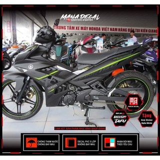 Tem rời mx king 150 đen xanh