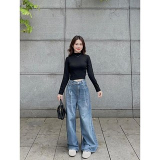 Áo thun croptop cổ lọ - . - Aothuncaoco247_P7K7