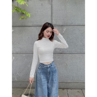 Áo thun croptop cổ lọ - . - Aothuncaoco247_P7K7
