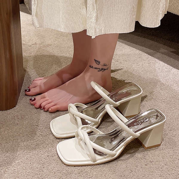 Giày Xăng Đan Cao Gót Kiểu Pháp Thời Trang Mùa Hè Cho Nữ