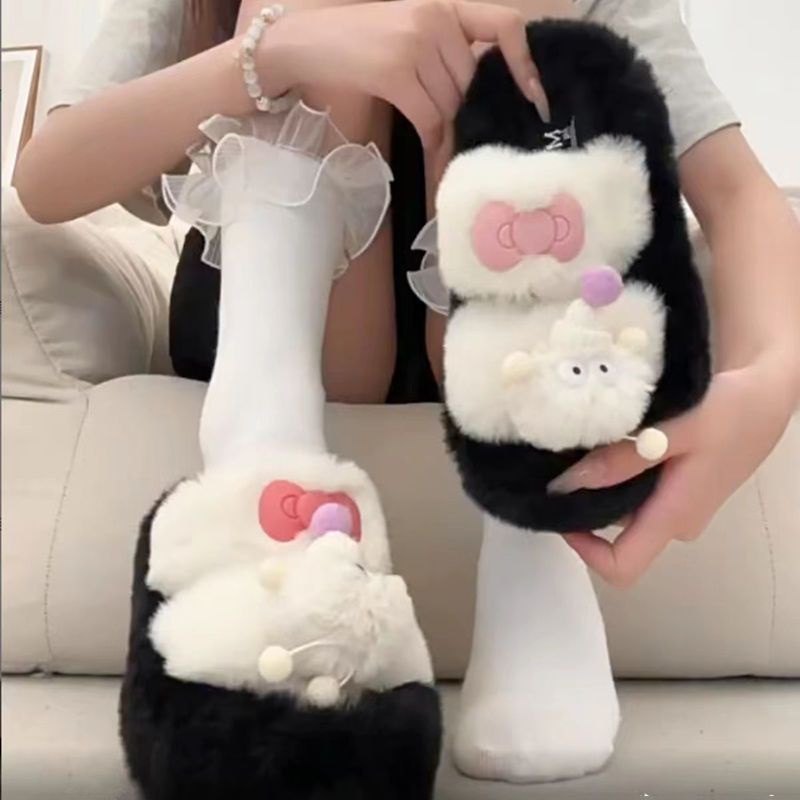 Dép Lông Xù Xinh Xắn Đáng Yêu Cho Nữ 2023 Dép bông