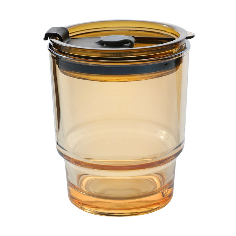 CỐC THUỶ TINH BỌC DA KÈM ỐNG HÚT 450ML