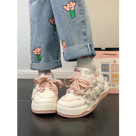 Giày Thể Thao Đế Dày Chống Trượt Thời Trang Mùa Thu Dành Cho Nữ