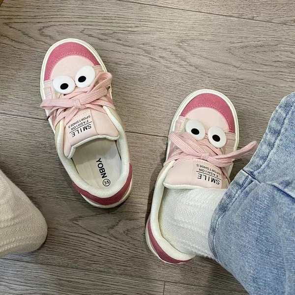 Giày Vải canvas Đế Dày Thiết Kế Dễ Thương Thời Trang 2023 Cho Nữ