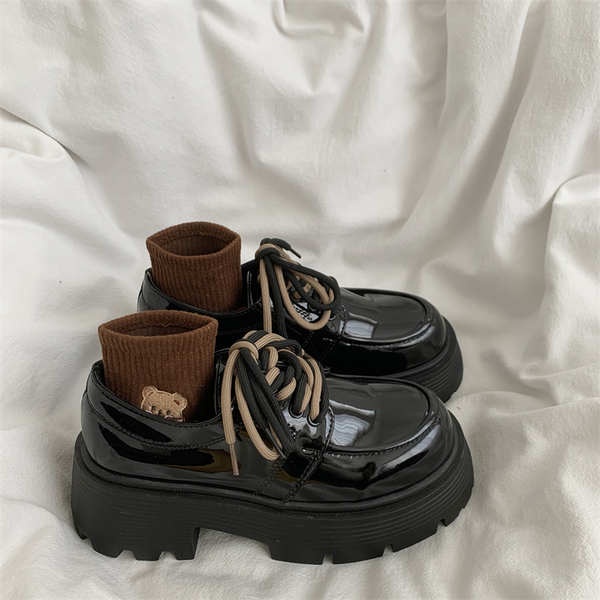 Giày Da Đế Dày Thời Trang Dành Cho Nữ