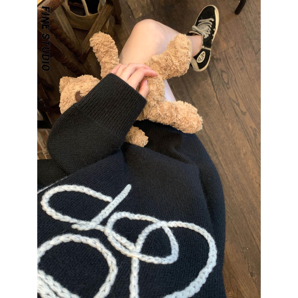 Áo sweater Cổ Tròn Dáng Rộng Phong Cách Thời Trang Mùa Thu 2023 Mới