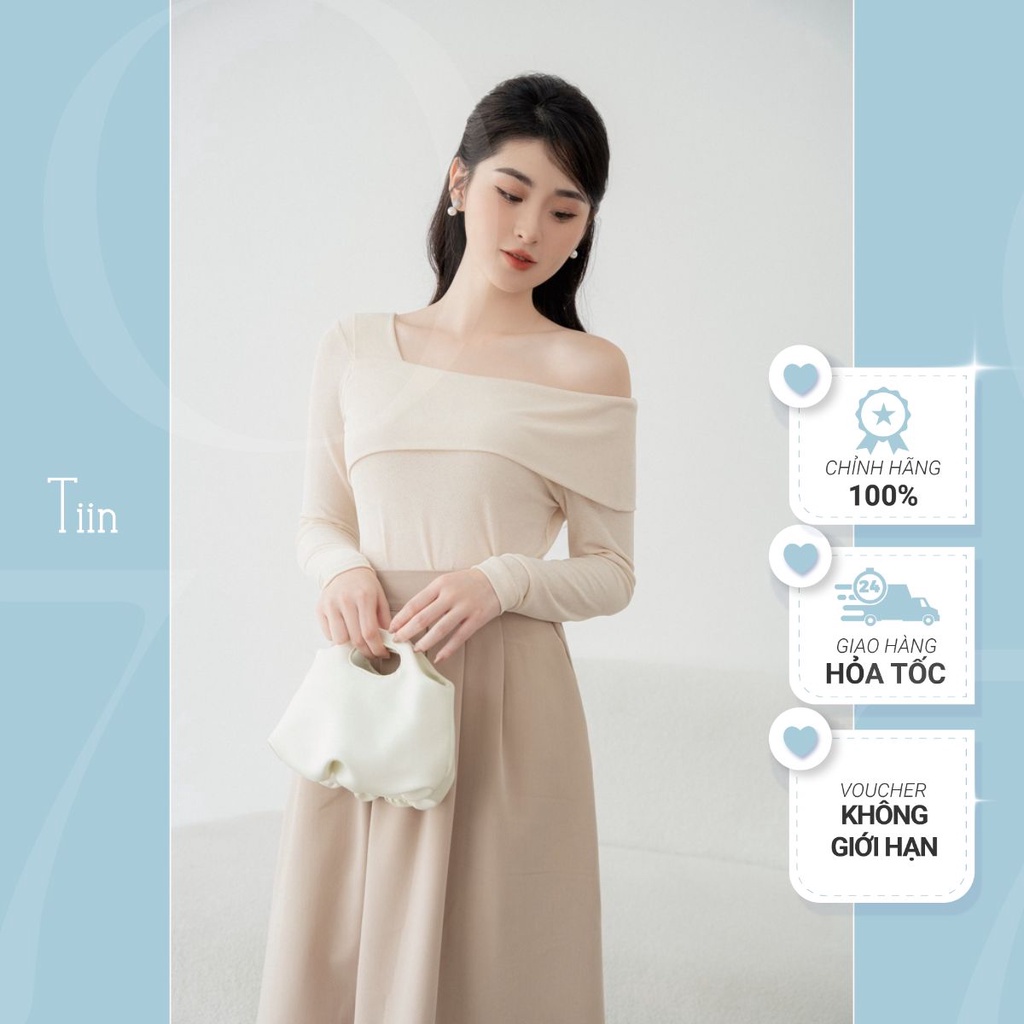Áo len tăm vai chờm đáp lật TIINSTORE ADD491