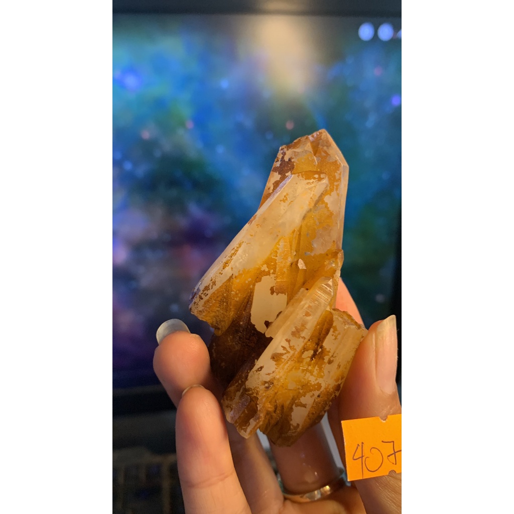 Pristine quartz stone with Lemurian crystal dispersion crystal clear high energy natural light code 