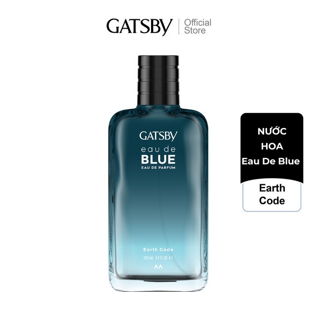 Nước hoa GATSBY EAU DE BLUE EAU DE PARFUM Earth Code 100ml Hương thảo dược phóng khoáng và lịch thiệp