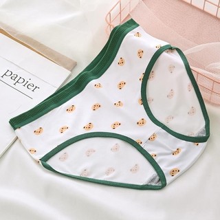 Quần lót nữ 💚freeship💚 quần lót nữ gấu xanh big size dễ thương - đồ nội y học sinh kiểu nhật kháng khuẩn