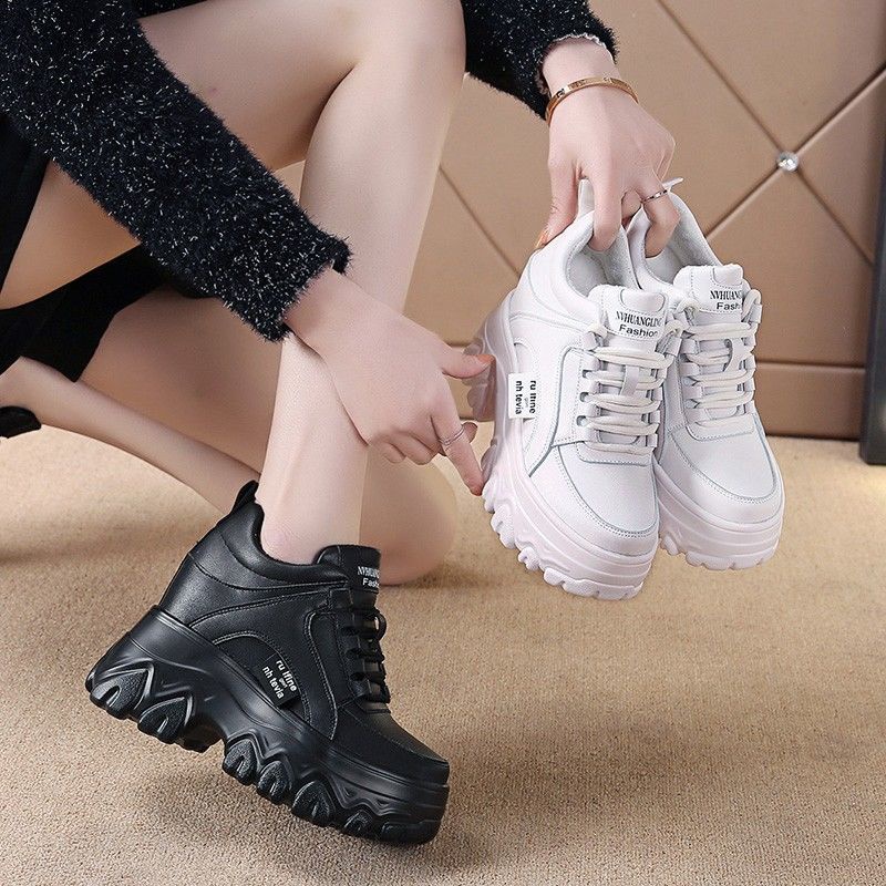 Giày Thể Thao Đế Dày 10cm Thời Trang Thu Đông Phong Cách Mới Cho Nữ 2022