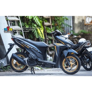 Tem rời vario 2023 nhám - mẫu xanh vàng