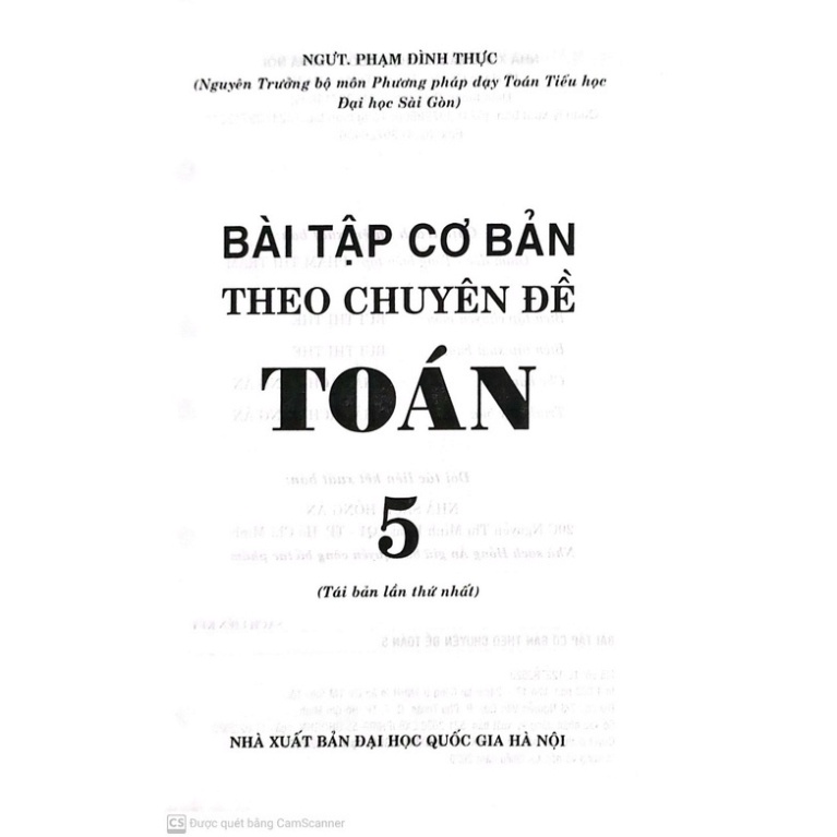 Sách - Bài Tập Cơ Bản Theo Chuyên Đề Toán Lớp 5