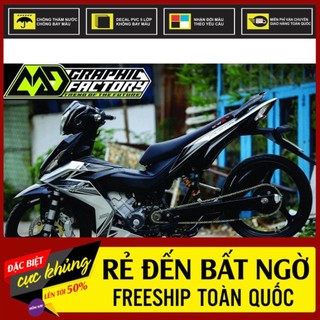 Tem rời winner v1 - mẫu rs150r trắng đen