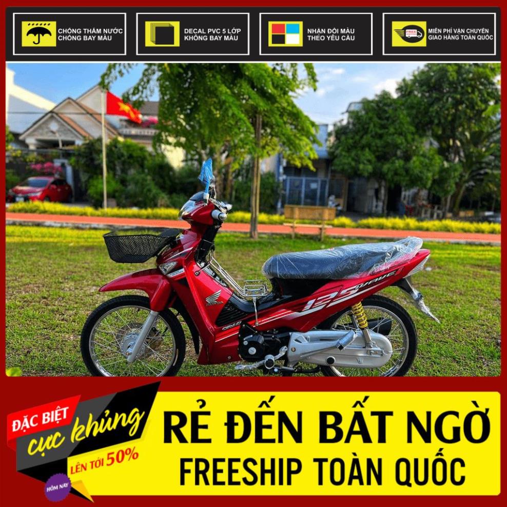 Tem rời WAVE 125 - Mẫu đỏ đen