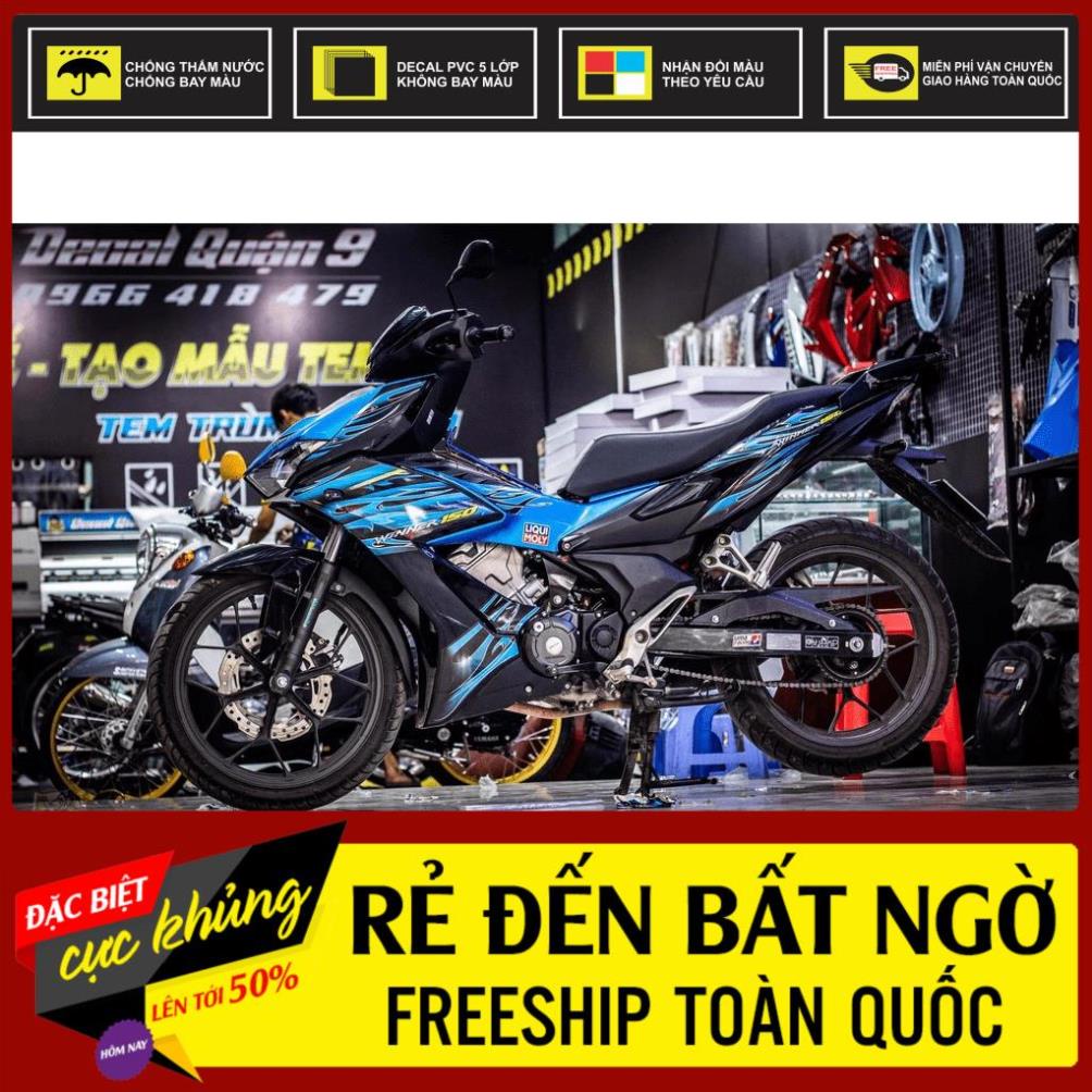 Tem rời Winner V2 - Mẫu Tem Lửa xanh đen