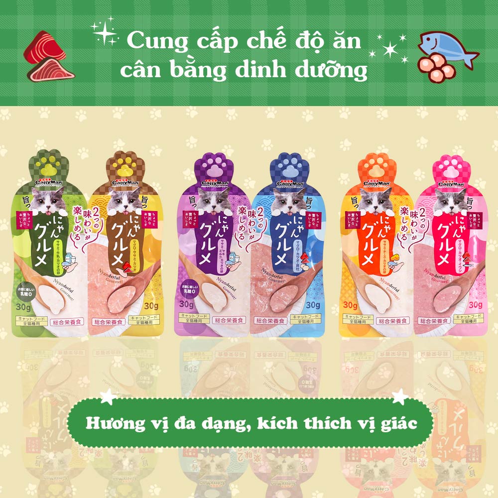 Súp Thưởng Cho Mèo Mix Vị - CattyMan 30gr