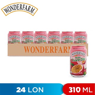 THÙNG 24 LON NƯỚC CHANH DÂY WONDERFARM 310ML/ NƯỚC CHANH LEO