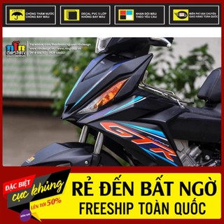 Tem rời gtr cam - xanh dán winner v1 đen