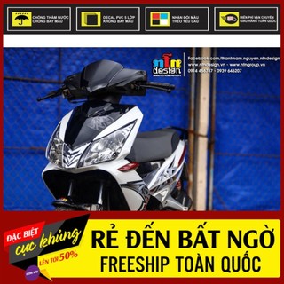 Tem rời dán xe air blade mẫu zin trắng đen đỏ