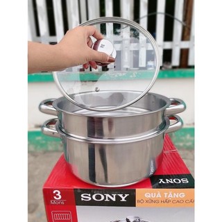 NỒI XỬNG HẤP SONY 2 TẦNG 26CM