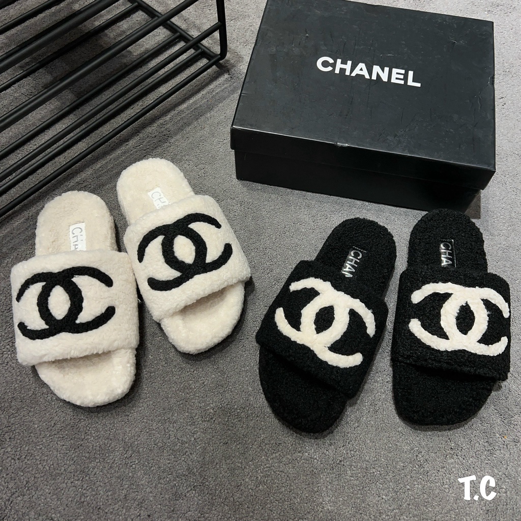 Dép lông Channel siêu hot, chất lông siêu mịn size 35-39 fullbox