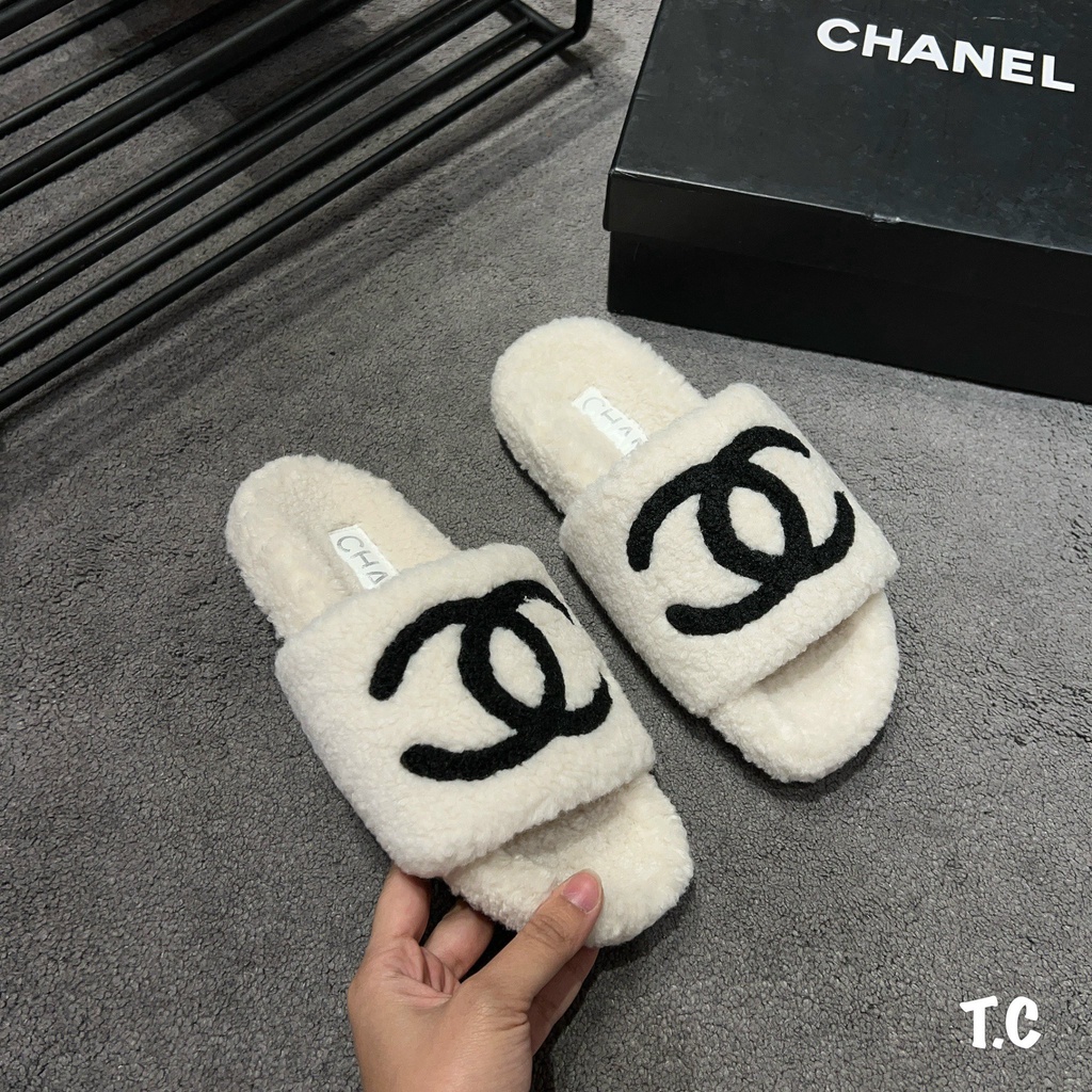 Dép lông Channel siêu hot, chất lông siêu mịn size 35-39 fullbox
