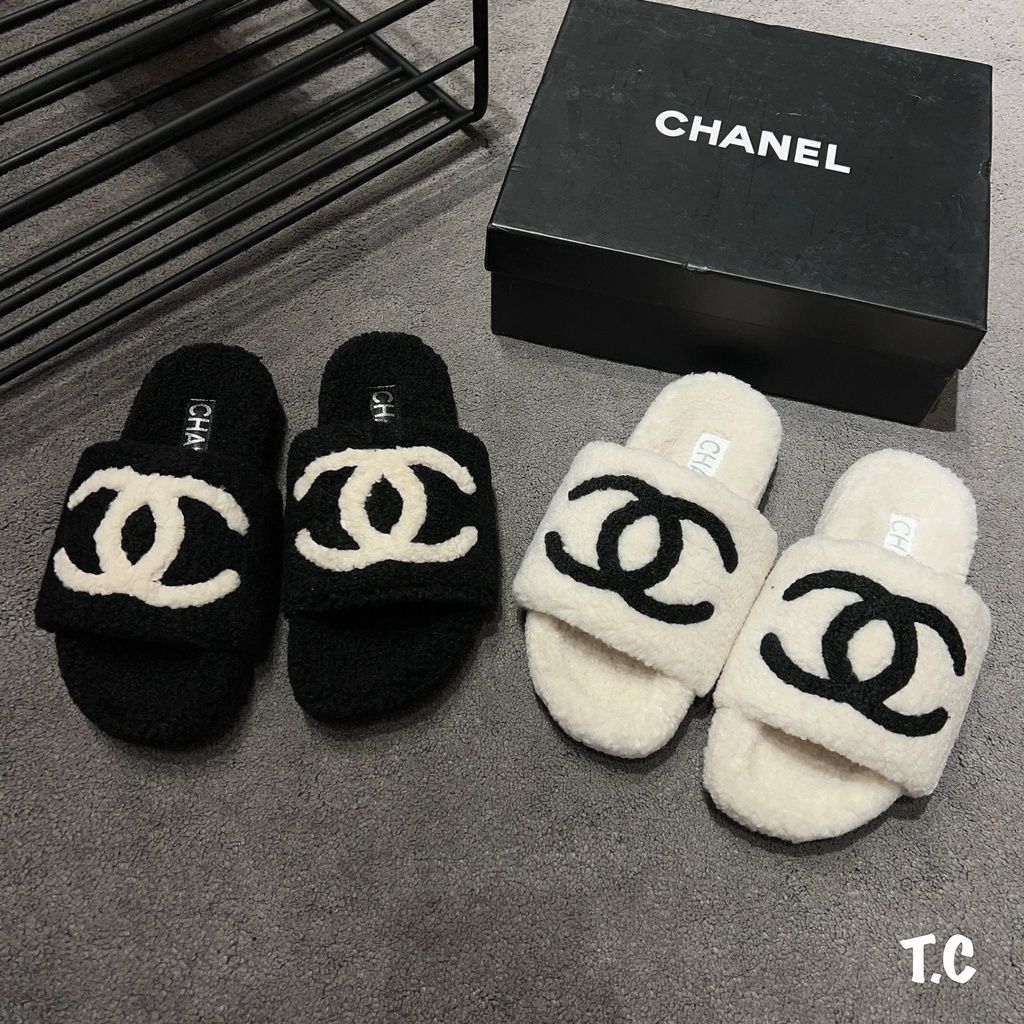 Dép lông Channel siêu hot, chất lông siêu mịn size 35-39 fullbox
