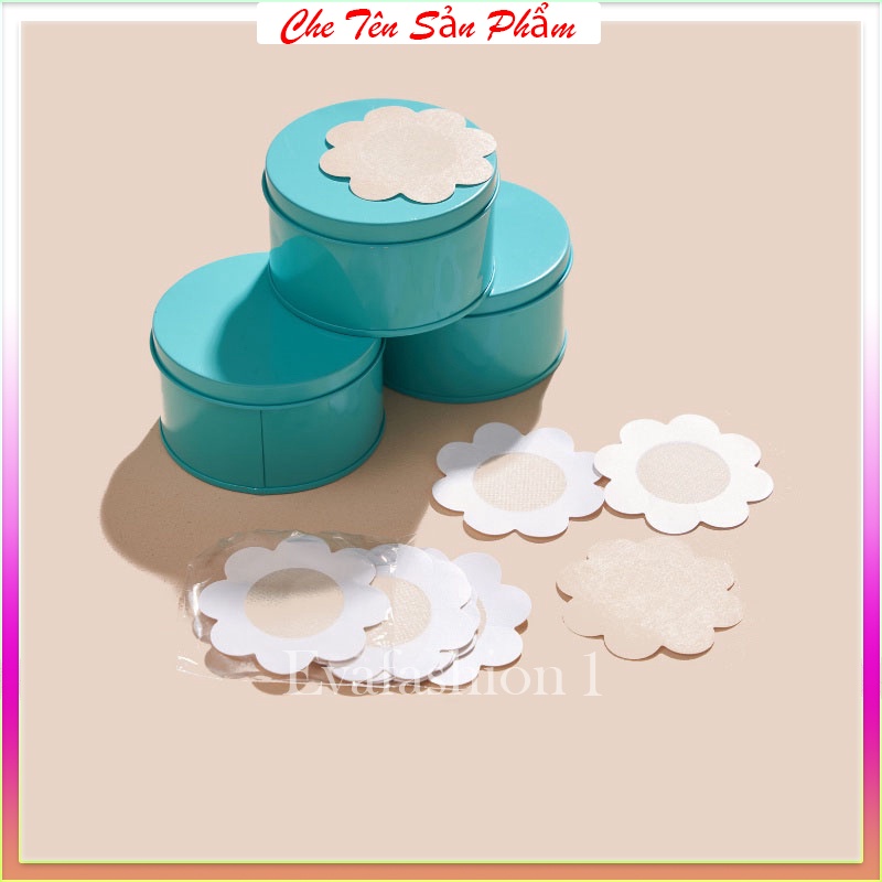Hộp 30 đôi dán nhũ hoa giấy dùng 1 lần tiện lợi