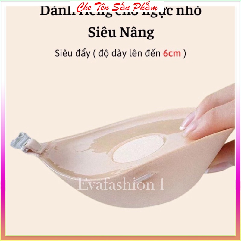 Tặng kèm dây trong - Áo dán nâng ngực đệm dày 6cm, áo cài trước tạo khe siêu nâng p41