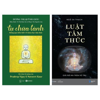 Sách combo 2 cuốn: tự chữa lành thông qua hiểu biết về khoa học tâm thức + luật tâm thức giải mã ma trận vũ trụ
