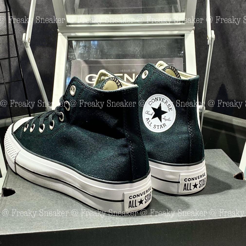 Giày thể thao Converse Chuck Taylor All Star Canvas Lift Platform - BLACK HIGH,