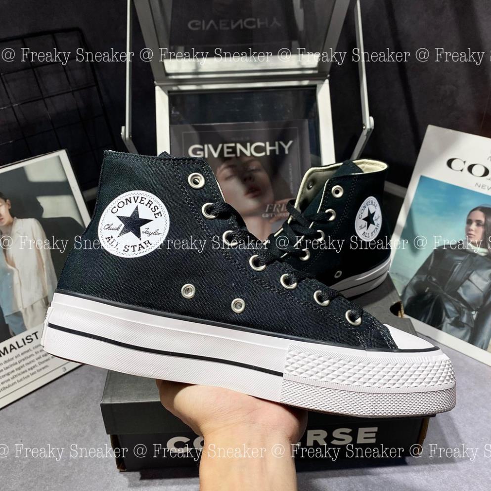 Giày thể thao Converse Chuck Taylor All Star Canvas Lift Platform - BLACK HIGH,
