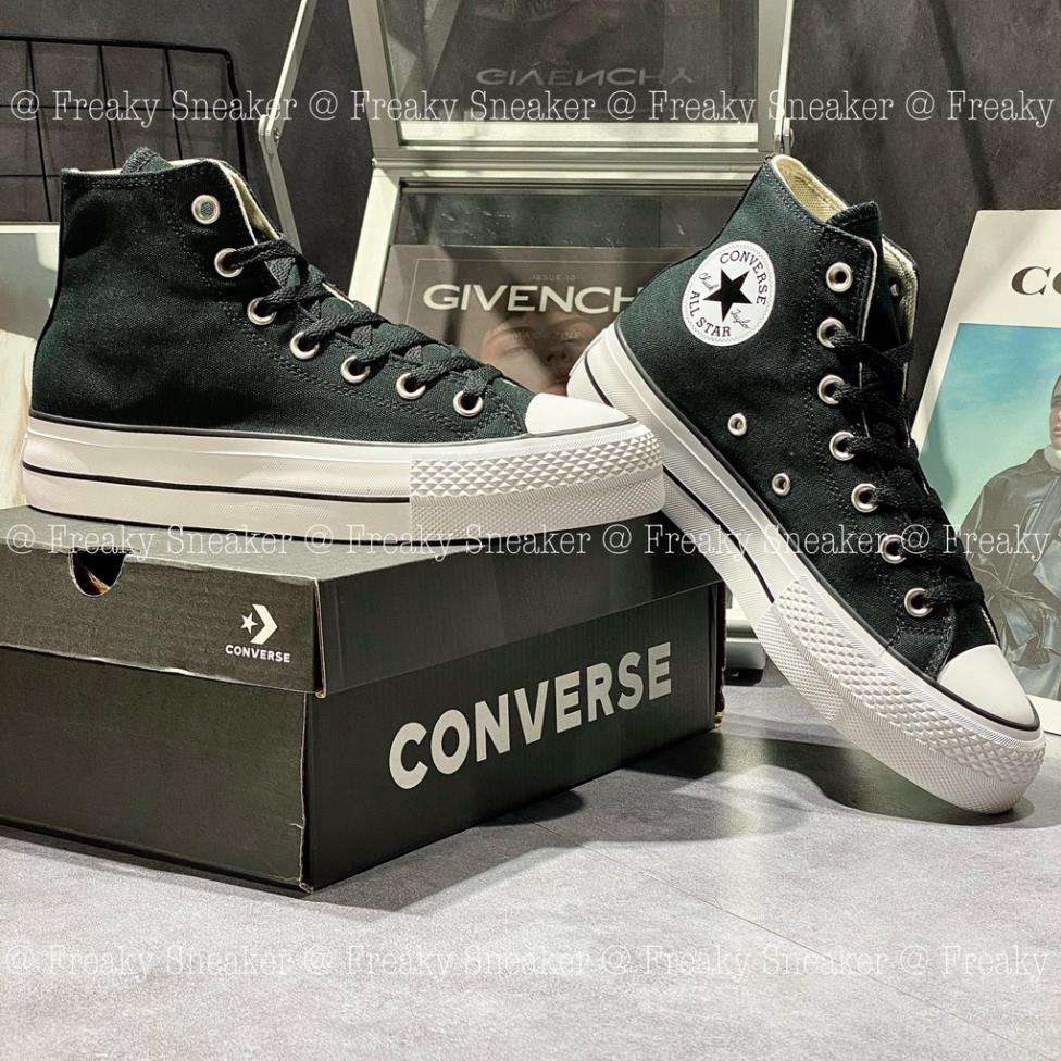 Giày thể thao Converse Chuck Taylor All Star Canvas Lift Platform - BLACK HIGH,