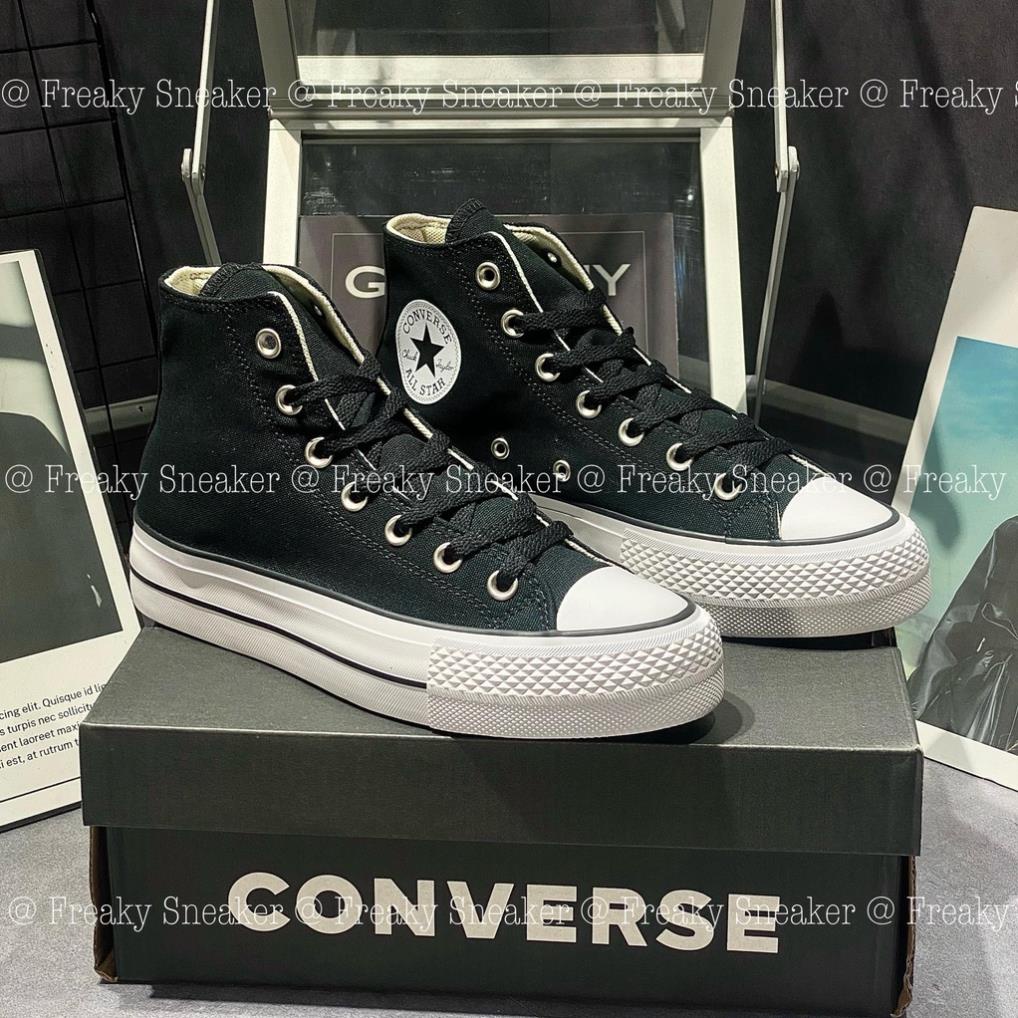 Giày thể thao Converse Chuck Taylor All Star Canvas Lift Platform - BLACK HIGH,