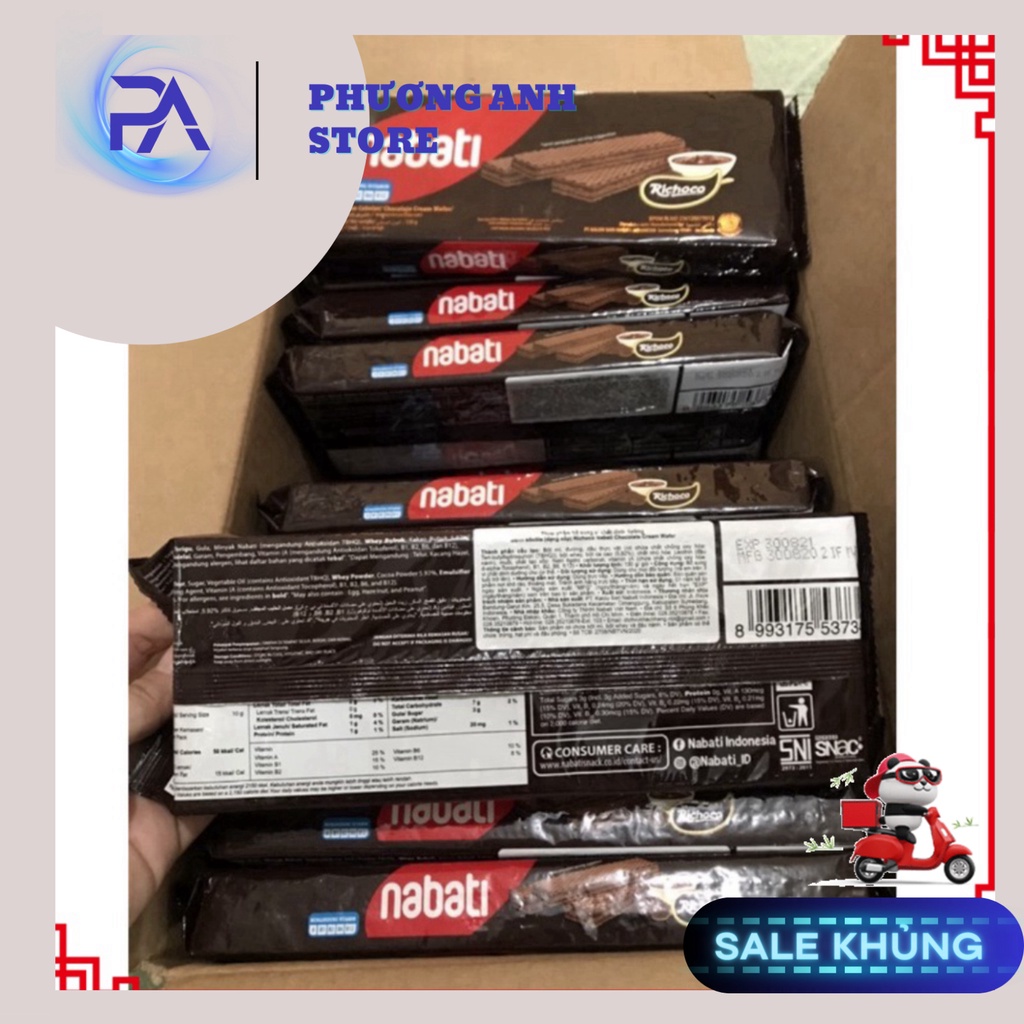 Bánh NABATI kem xốp Nabati Phô Mai/Socola 110g  taphoatoanngocc Shop Bố Ớt