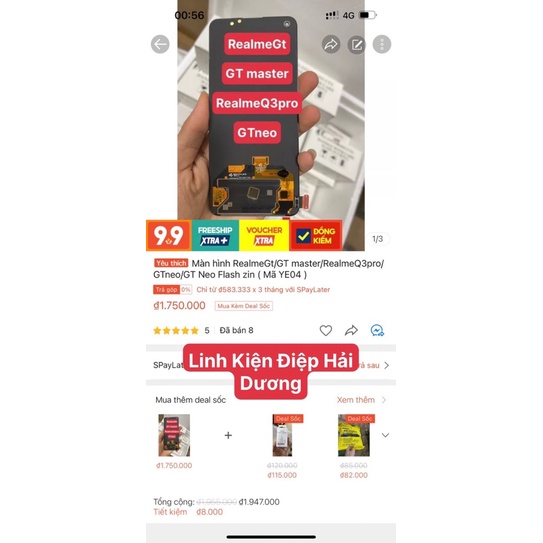 Màn hình Realme GT/GT Neo / Neo 2T / Master Edition / Q3 Pro zin hãng