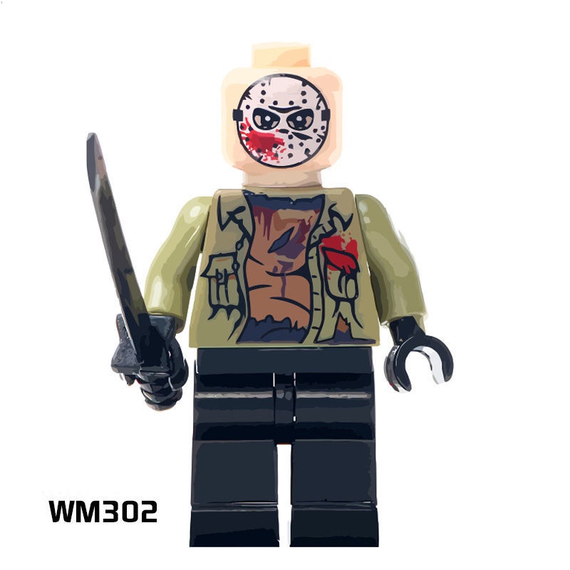 Đồ Chơi Mô Hình lego Kinh Dị jason Hét Xây Dựng Cho Trẻ Em