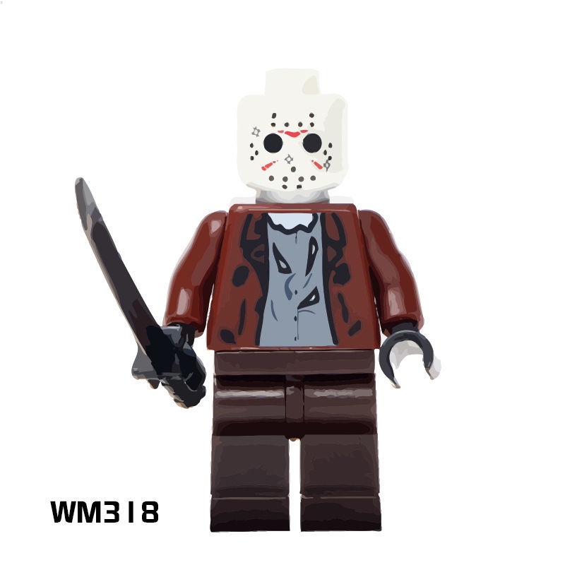 Đồ Chơi Mô Hình lego Kinh Dị jason Hét Xây Dựng Cho Trẻ Em