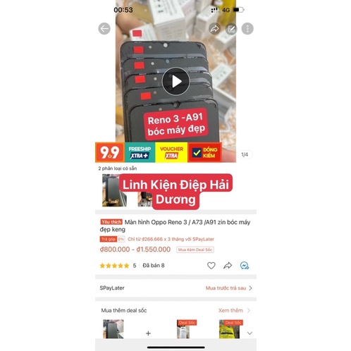 Màn hình Oppo Reno 3 /A73/A91 zin hãng