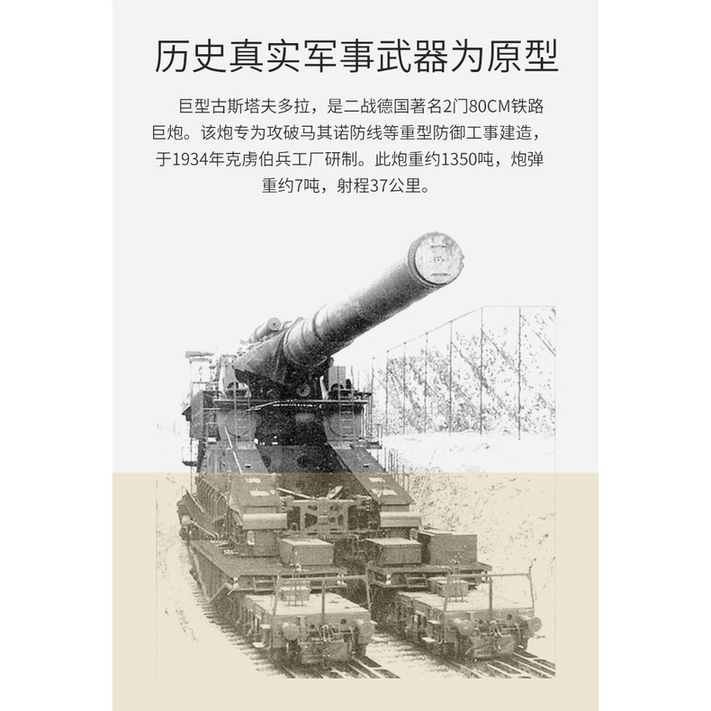 Gongtav Bộ Đồ Chơi Lắp Ráp Mô Hình Xe Tăng Đức cannon Độc Đáo