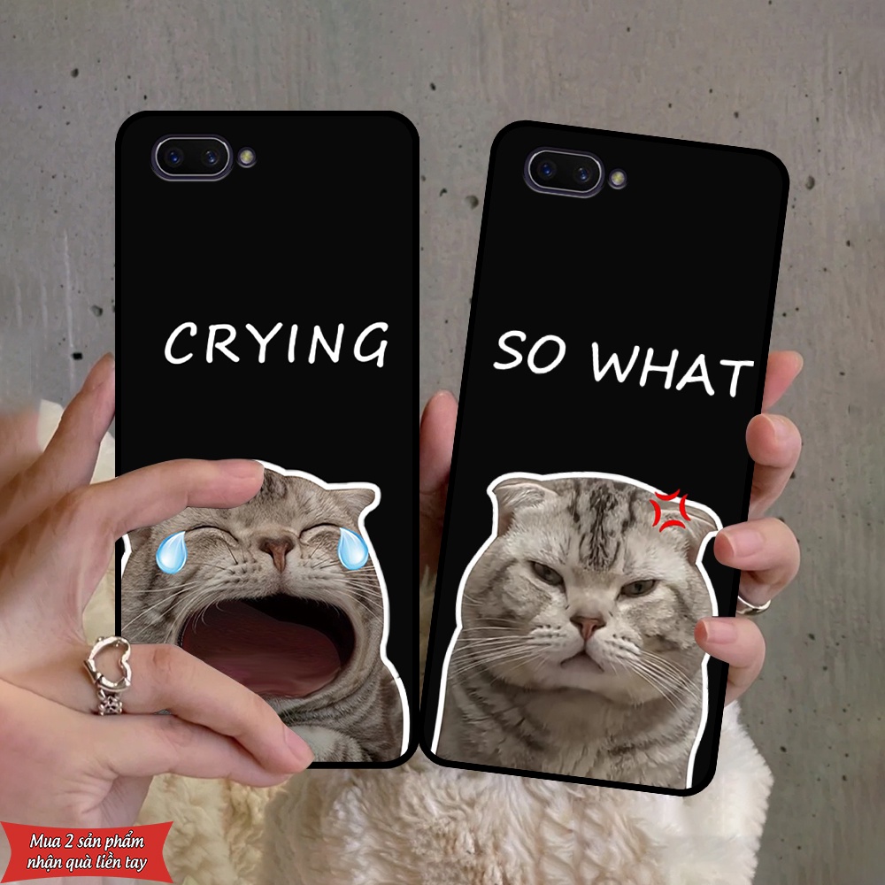 Ốp lưng Oppo A3s / A1k in hình chó mèo siêu ngầu