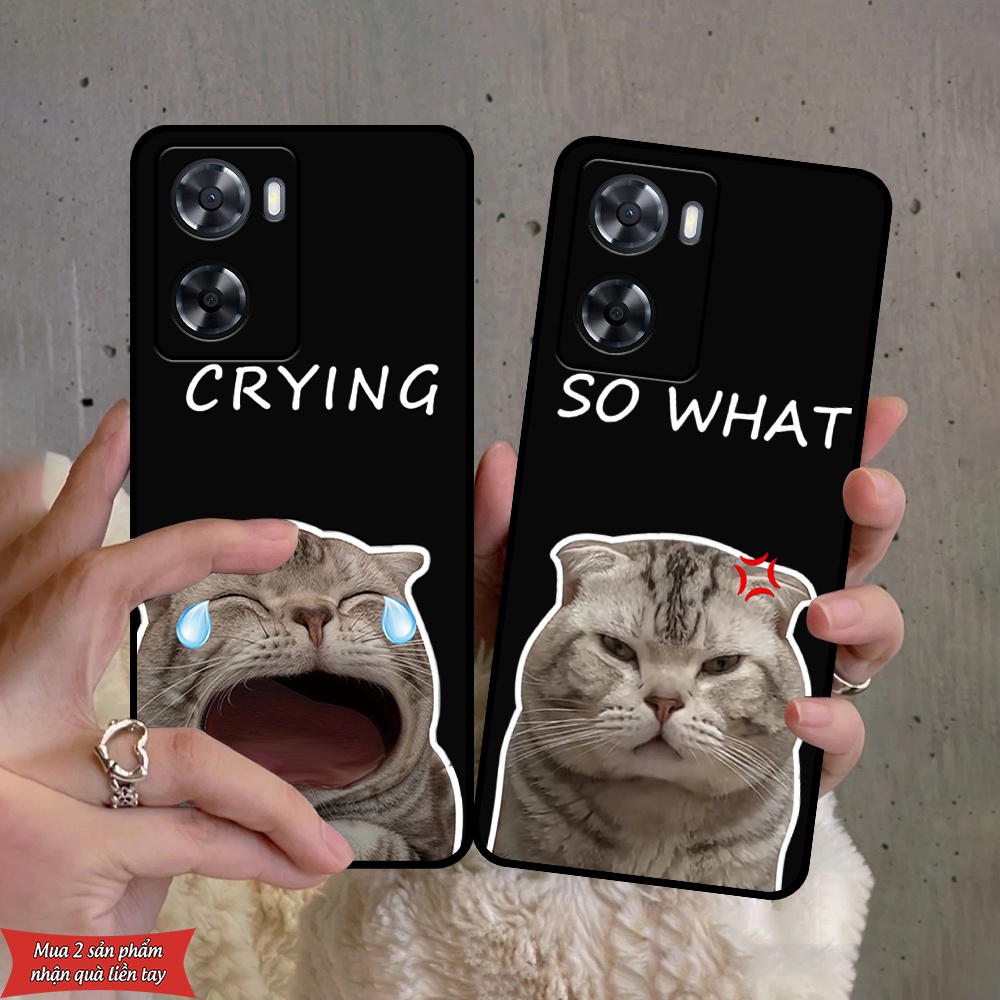 Ốp lưng Oppo A57 2022 / A77s / A57 4G in hình chó mèo siêu ngầu